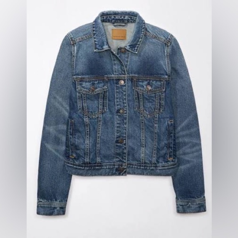 American Eagle Classic Strigid Denim Jacket NWOT - Picture 7 of 8